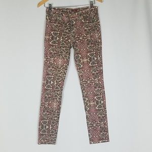 7 For All Mankind girls 14 skinny printed jeans